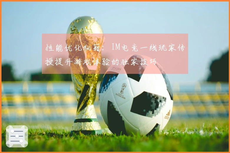 性能优化秘籍：IM电竞一线玩家传授提升游戏体验的独家技巧